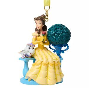 Disney Parks Beauty & the Beast Belle Sketchbook Christmas Ornament NEW